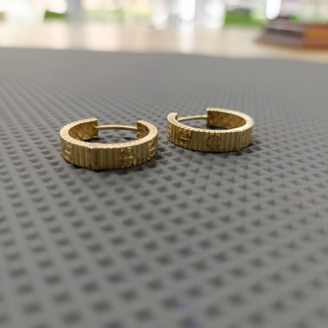 ARETES PAR ORO 14 K 3.3 GRMS (SEMINUEVO)