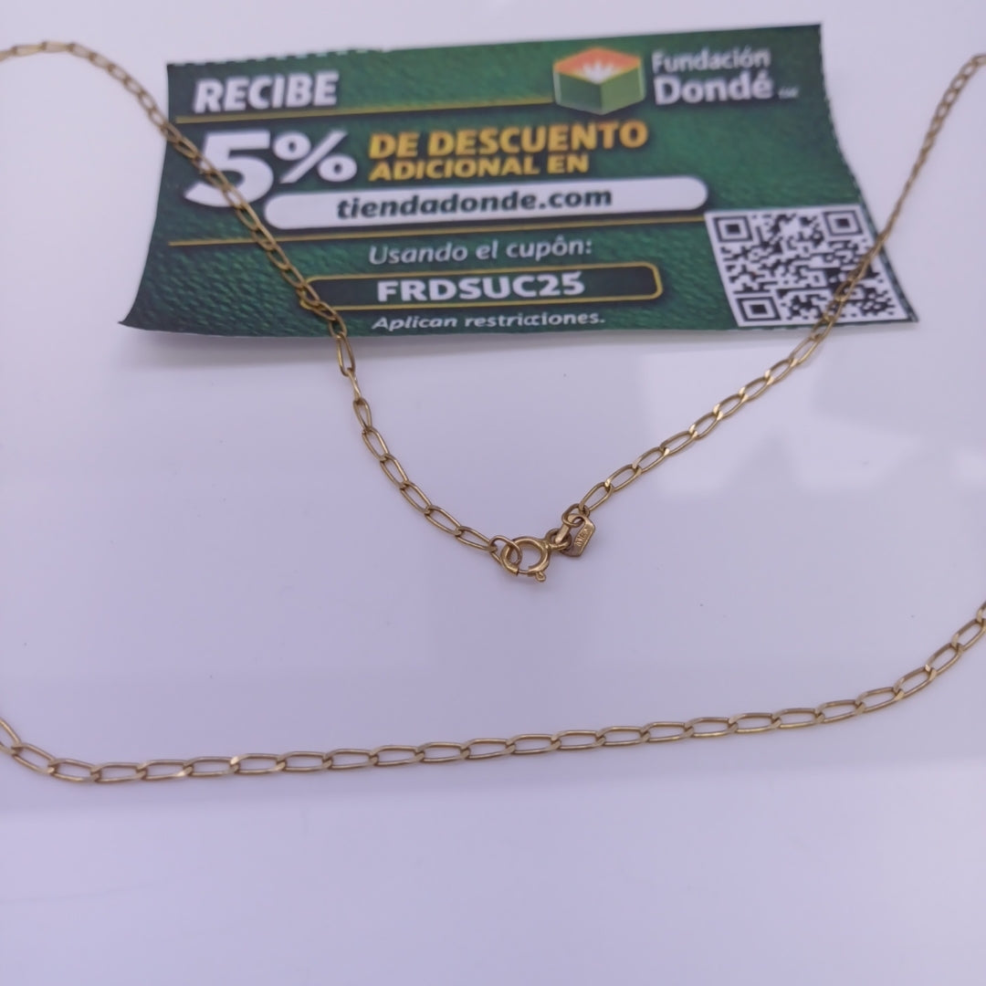 CADENA ORO 14 K 3.3 GRMS (SEMINUEVO)