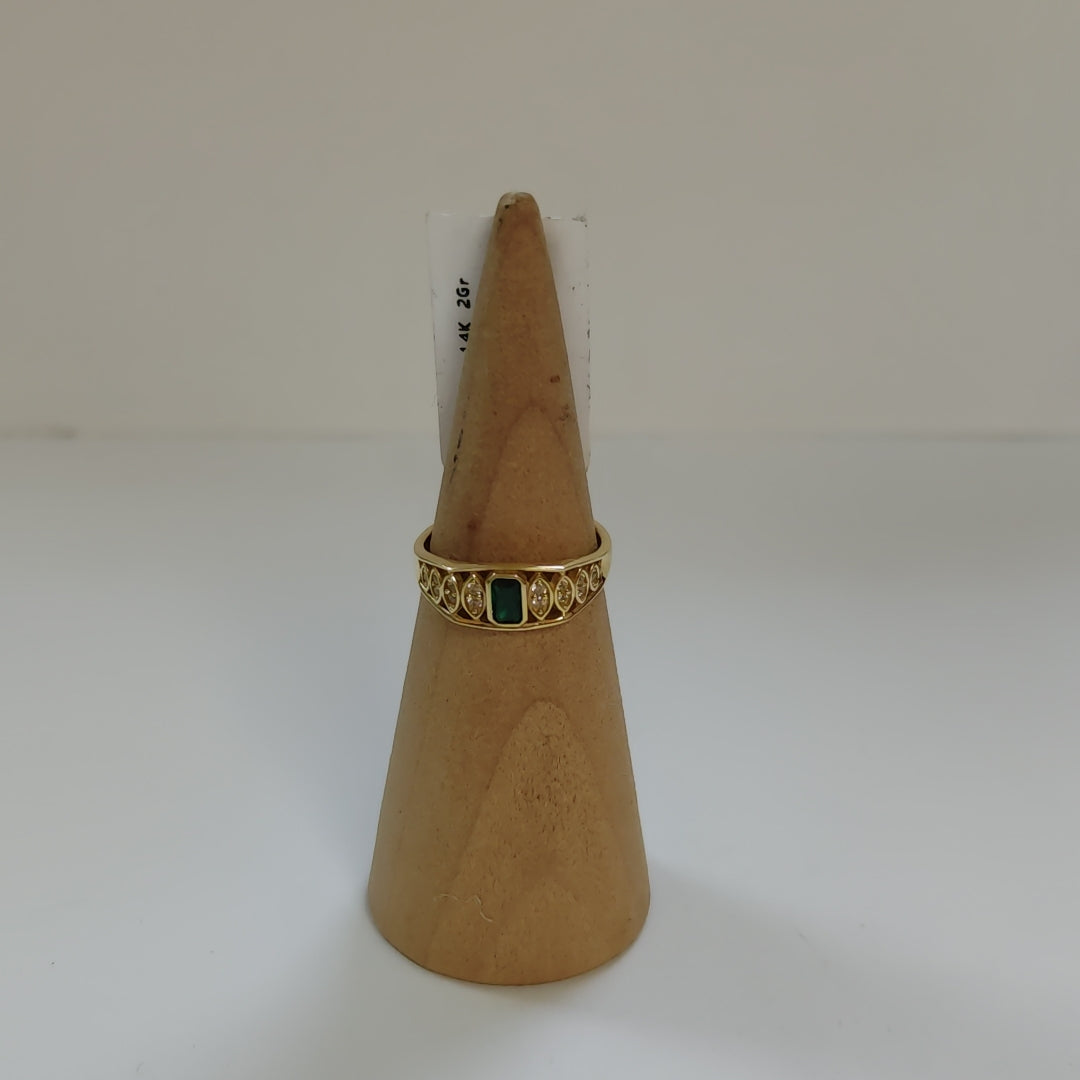 ANILLOS DAMA ORO 14K 2 (NUEVO)