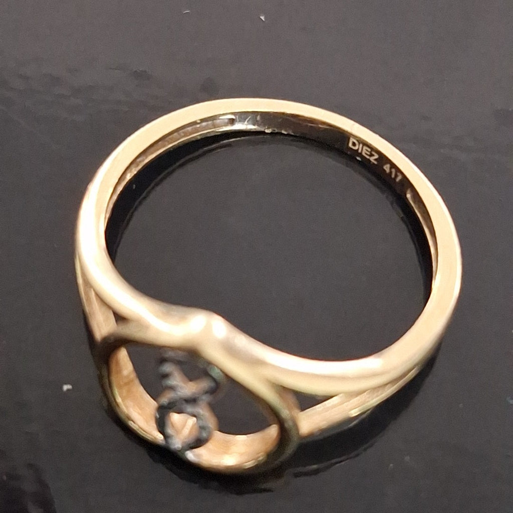 ANILLO ORO 10 K 1.3 GRMS (SEMINUEVO)