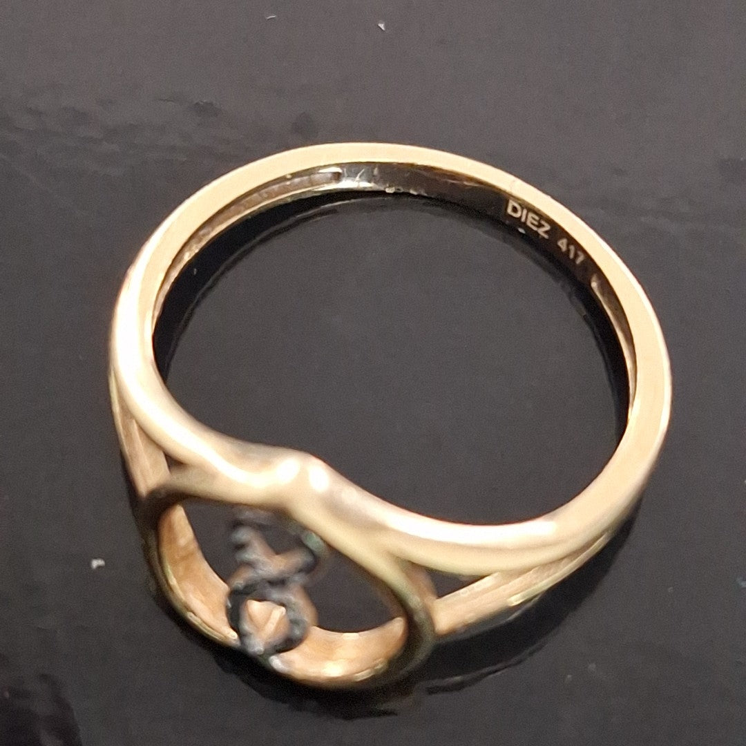 ANILLO ORO 10 K 1.3 GRMS (SEMINUEVO)