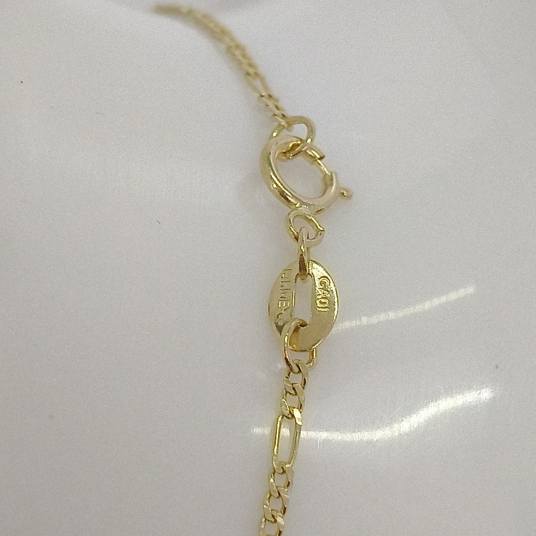 PULSERAS TEJIDO 3X1 ORO 14K 21 CM 1 GR (NUEVO)