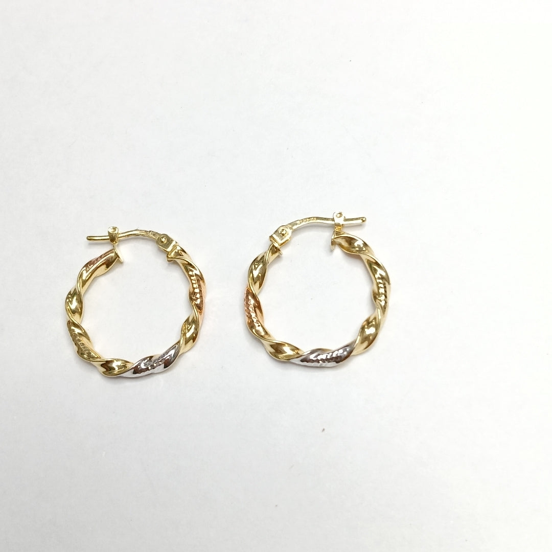 ARRACADAS PAR ORO 10 K 1.5 GRMS (SEMINUEVO)