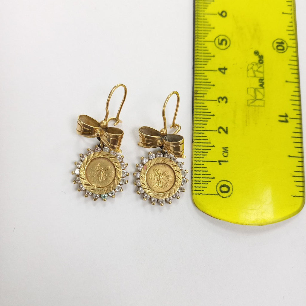 ARETES PAR ORO 14 K 8.3 GRMS (SEMINUEVO)