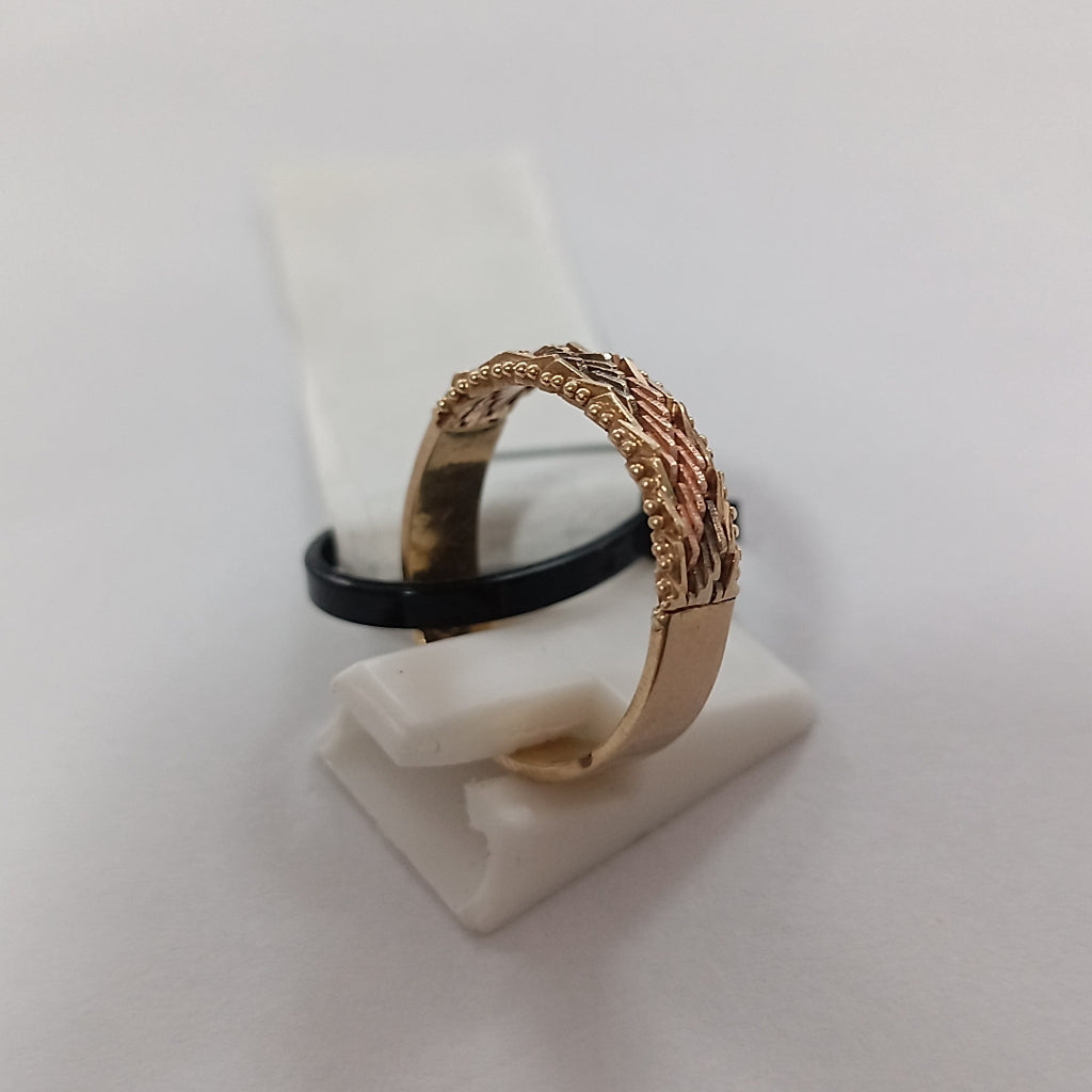 ANILLO ORO, ORO COMBINADO 14 K 3.8 GRMS (SEMINUEVO)