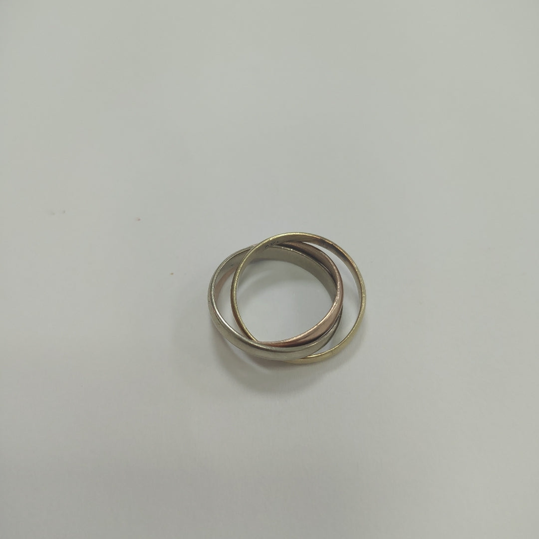 ANILLO ORO, ORO COMBINADO 10 K 6.3 GRMS (SEMINUEVO)