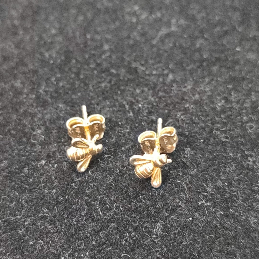 BROQUELES PAR ORO 14 K 1.1 GRMS (SEMINUEVO)