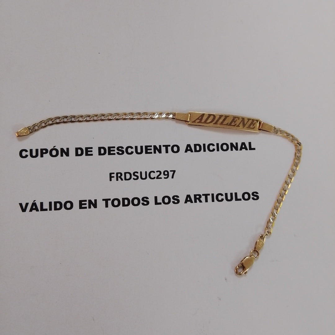 ESCLAVA ORO COMBINADO 10 K 3.7 GRMS (SEMINUEVO)