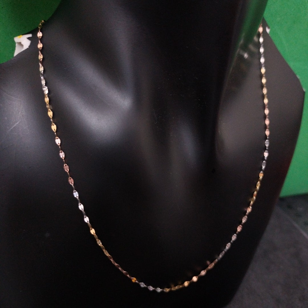 CADENA ORO COMBINADO 10 K 0,60 GRMS (SEMINUEVO)
