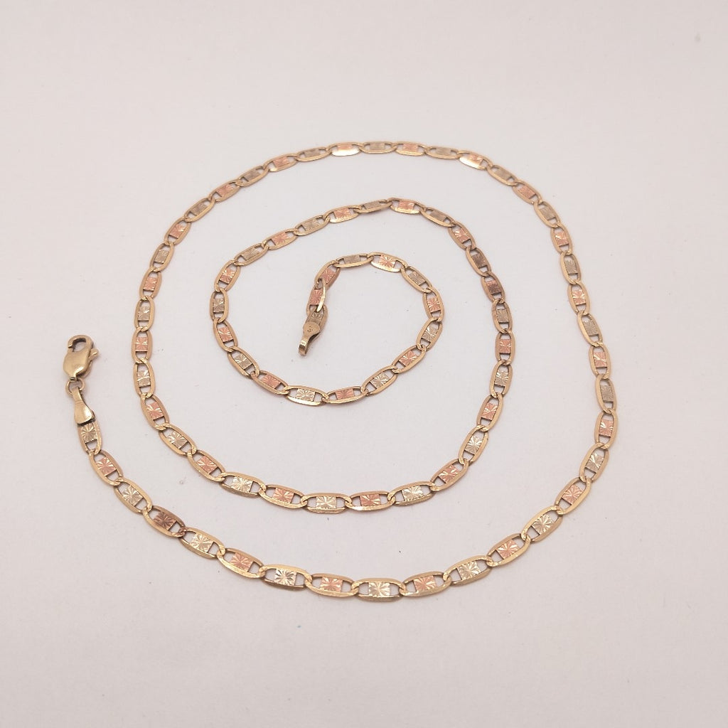 CADENA ORO, RODIADO 10 K 7.4 GRMS (SEMINUEVO)