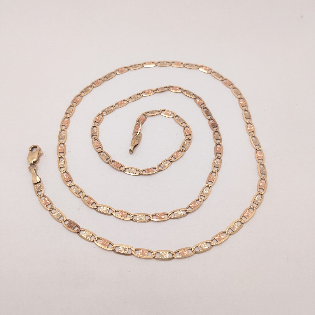 CADENA ORO, RODIADO 10 K 7.4 GRMS (SEMINUEVO)