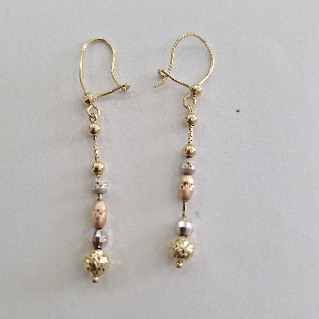 ARETES PAR ORO 14 K 2,10 GRMS (SEMINUEVO)