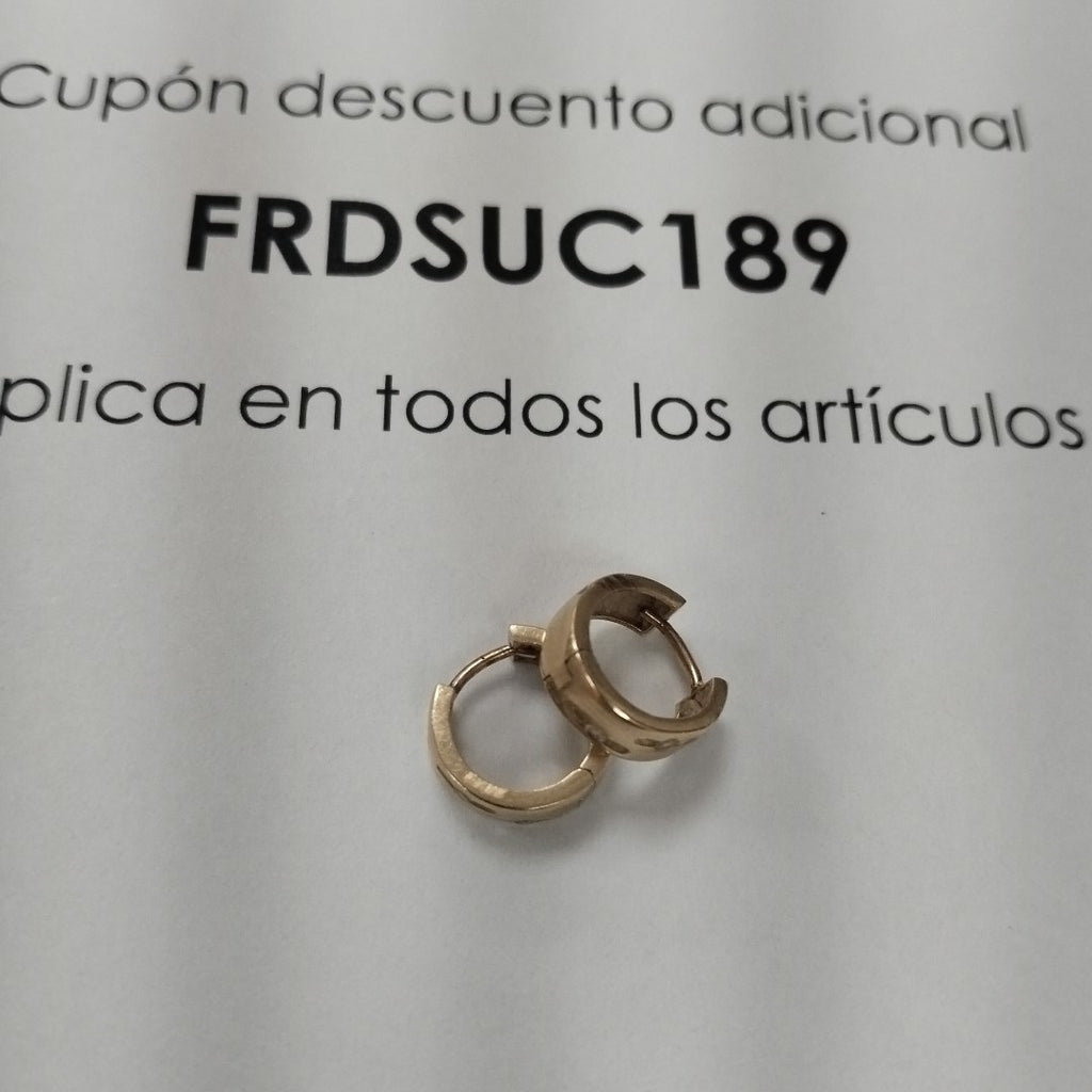 ARRACADAS PAR ORO 14 K 2.2 GRMS (SEMINUEVO)