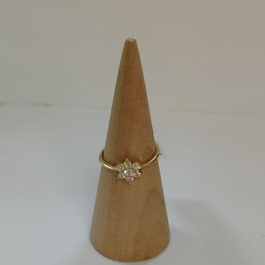 ANILLOS C/CIRCONIA ORO 10K TALLA 9 2 GR (NUEVO)