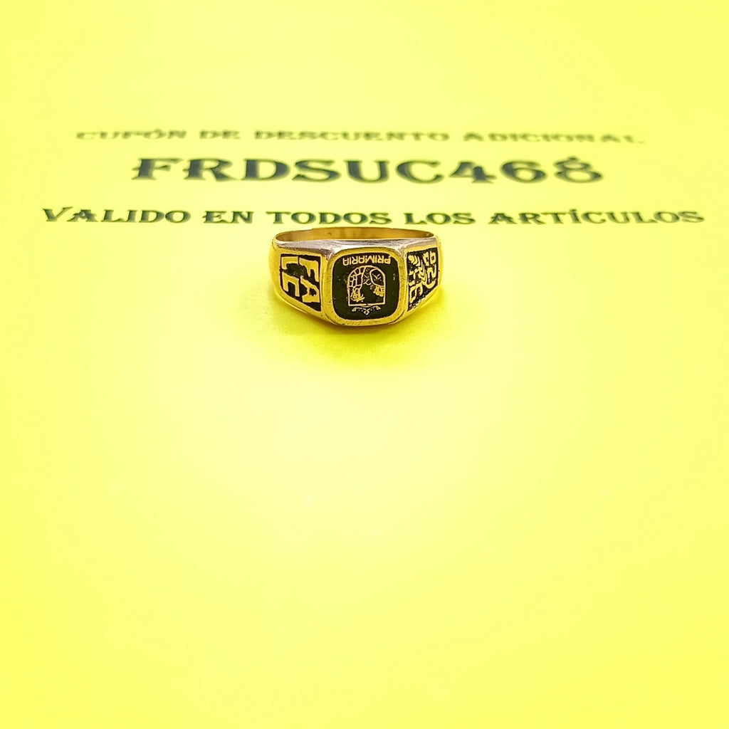 ANILLO DE GRADUACIÓN ORO 8 K 4.8 GRMS (SEMINUEVO)