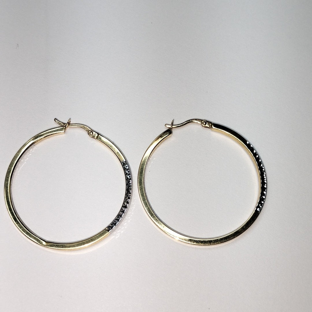ARETES PAR ORO, ORO BLANCO 14 K 2.1 GRMS (SEMINUEVO)
