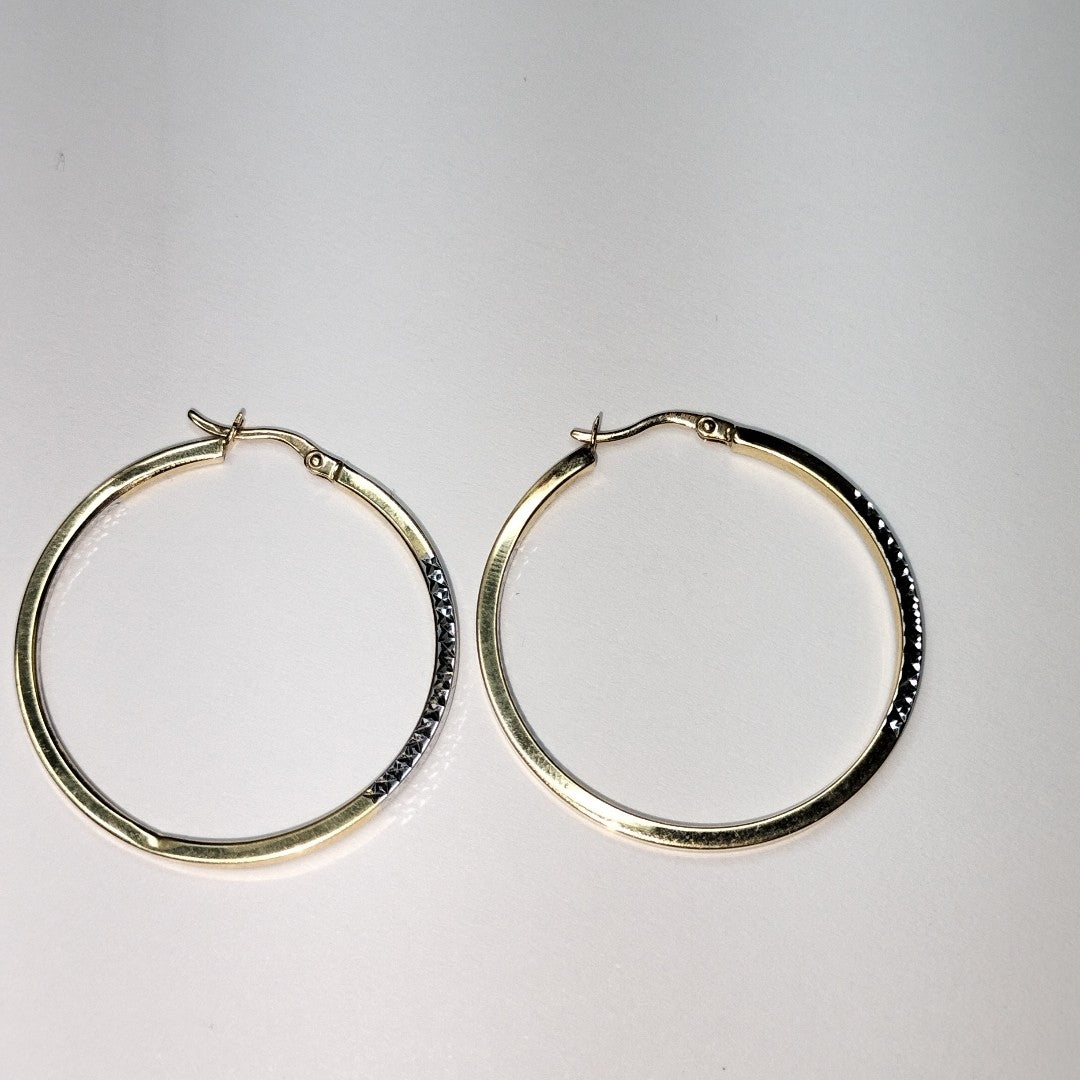 ARETES PAR ORO, ORO BLANCO 14 K 2.1 GRMS (SEMINUEVO)