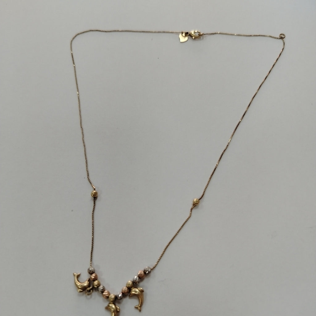 GARGANTILLA ORO, ORO COMBINADO 14 K 3.1 GRMS (SEMINUEVO)
