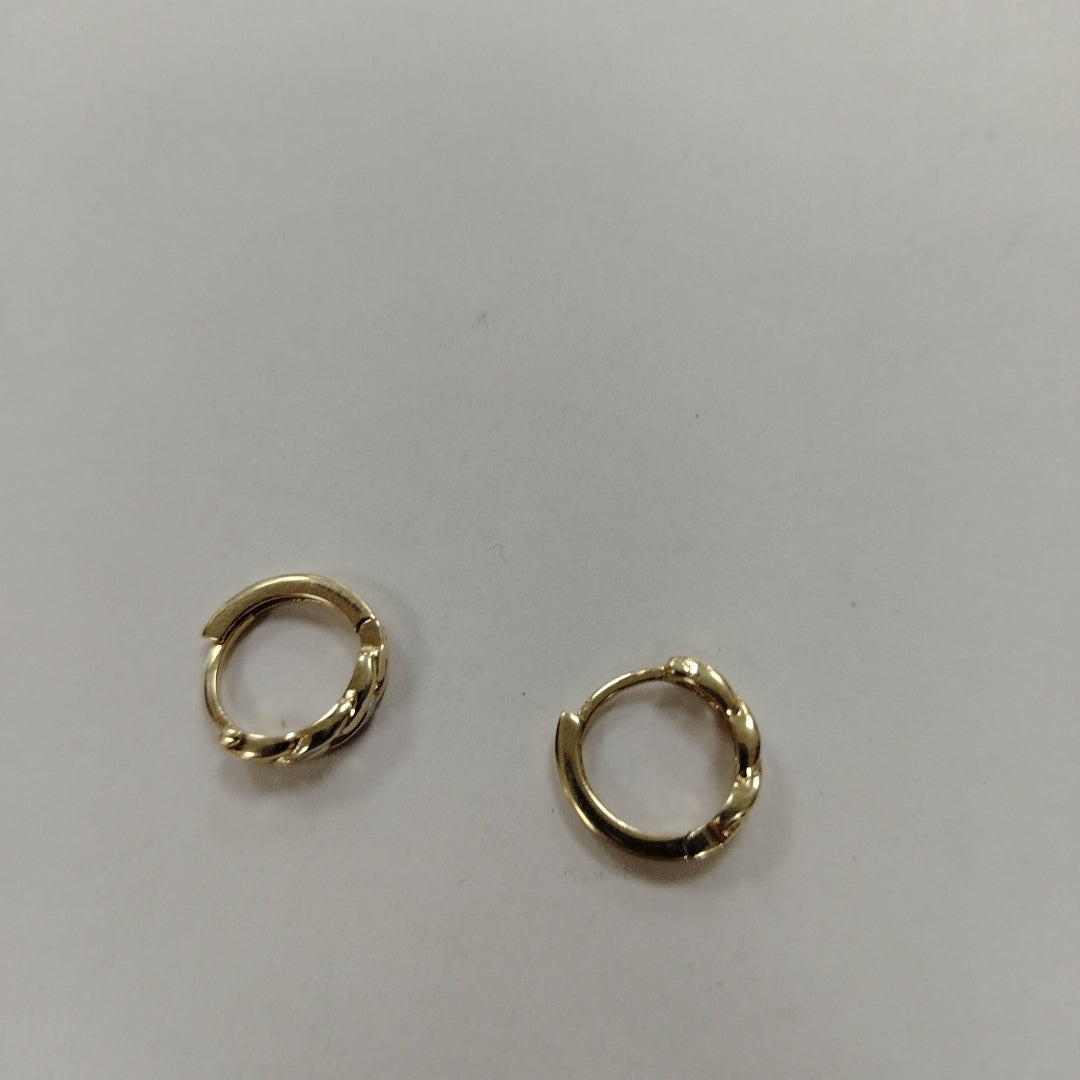ARRACADAS PAR ORO, RODIADO 14 K 2.1 GRMS (SEMINUEVO)