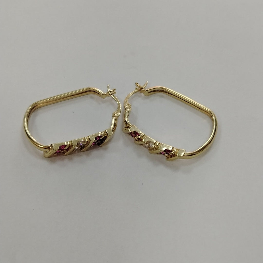 ARRACADAS PAR ORO 14 K 5.9 GRMS (SEMINUEVO)