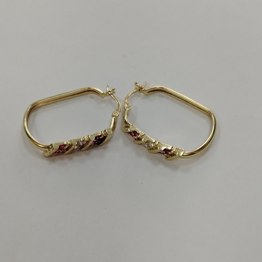 ARRACADAS PAR ORO 14 K 5.9 GRMS (SEMINUEVO)