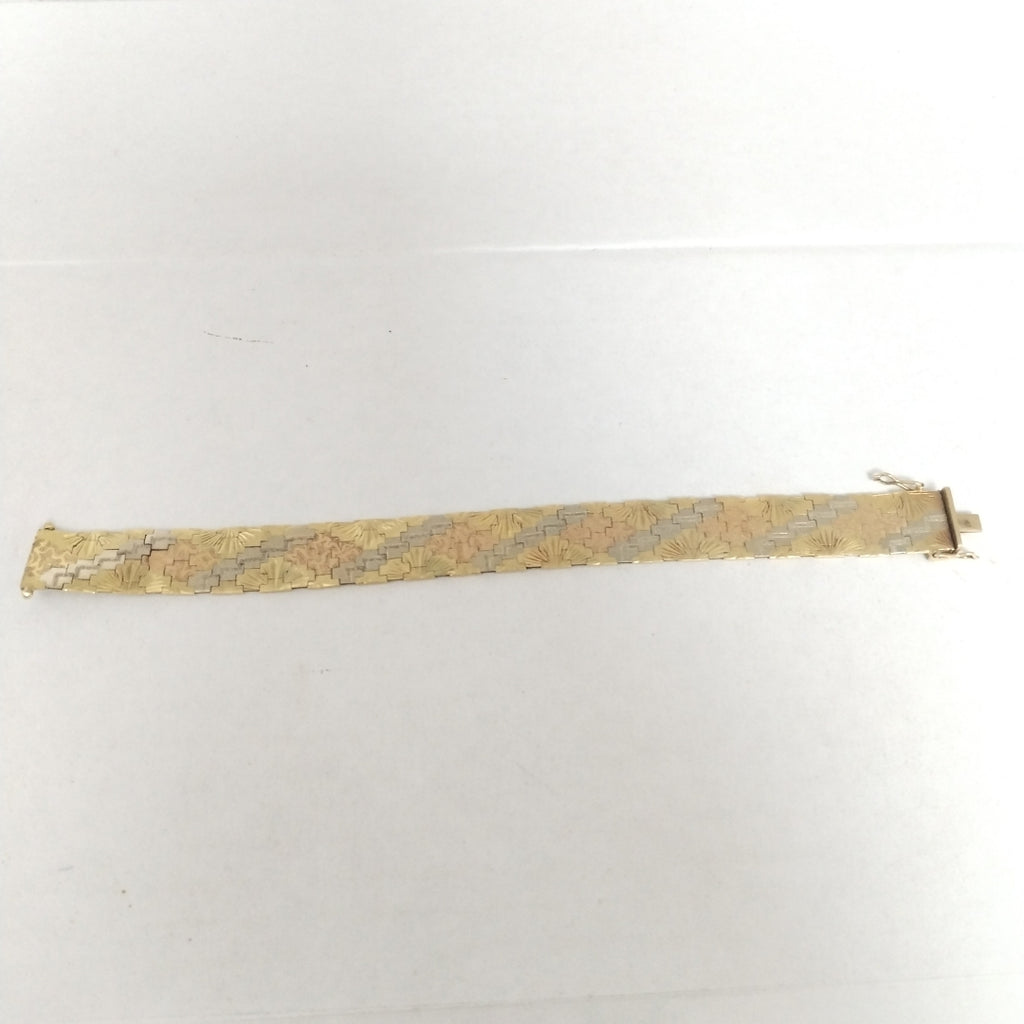 PULSERA ORO COMBINADO 18 K 32,50 GRMS (SEMINUEVO)