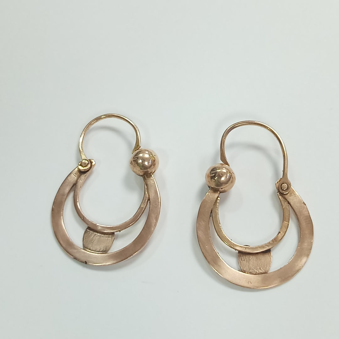 ARRACADAS PAR ORO 8 K 3.9 GRMS (SEMINUEVO)