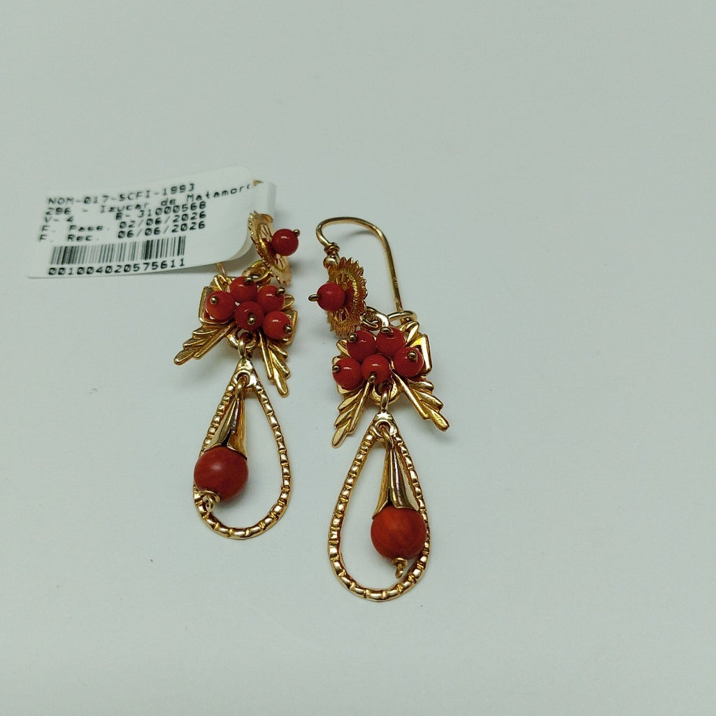 ARETES PAR ORO 10 K 6 GRMS (SEMINUEVO)