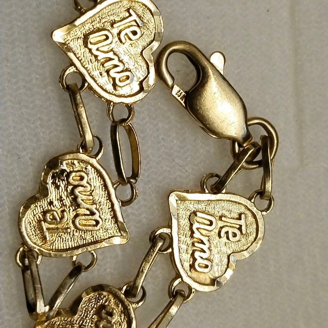 PULSERA ORO 14 K 6.4 GRMS (SEMINUEVO)