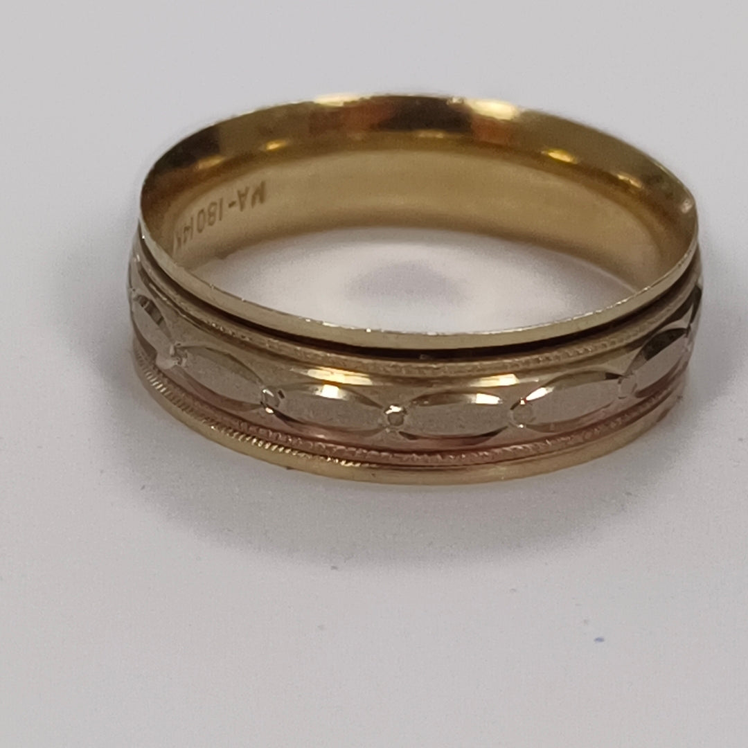 ARGOLLA ORO, ORO COMBINADO 14 K 2.3 GRMS (SEMINUEVO)