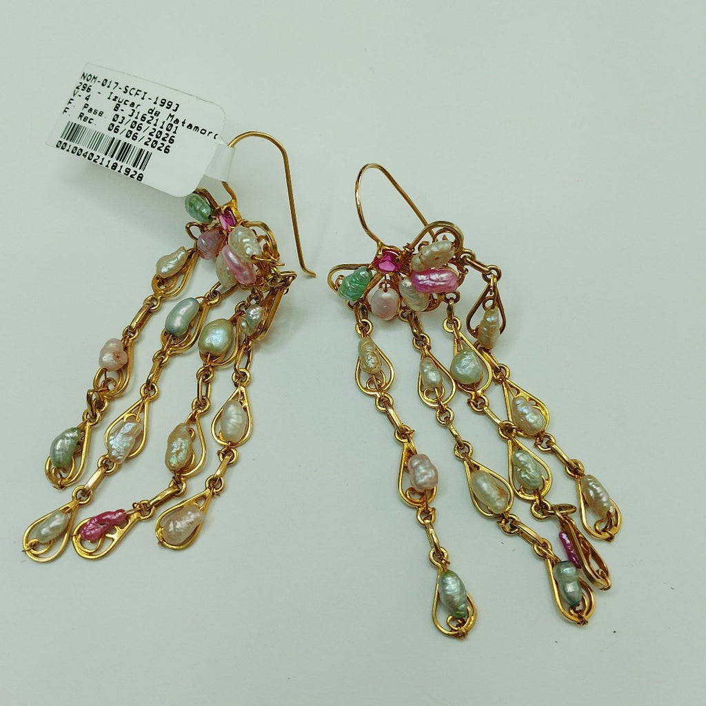 ARETES PAR ORO 10 K 17.3 GRMS (SEMINUEVO)
