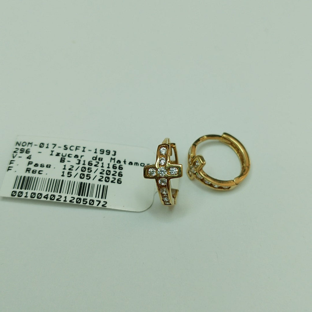 ARRACADAS PAR ORO 10 K 1.6 GRMS (SEMINUEVO)