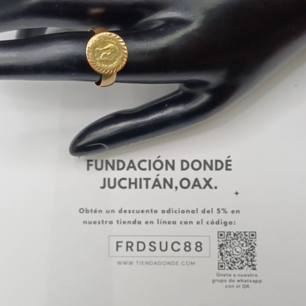 K1 2.1 GRMS 10 K IDENTIFICACIÓN ANILLO TEJIDO HECHURA ESPECIAL MATERI (SEMINUEVO)