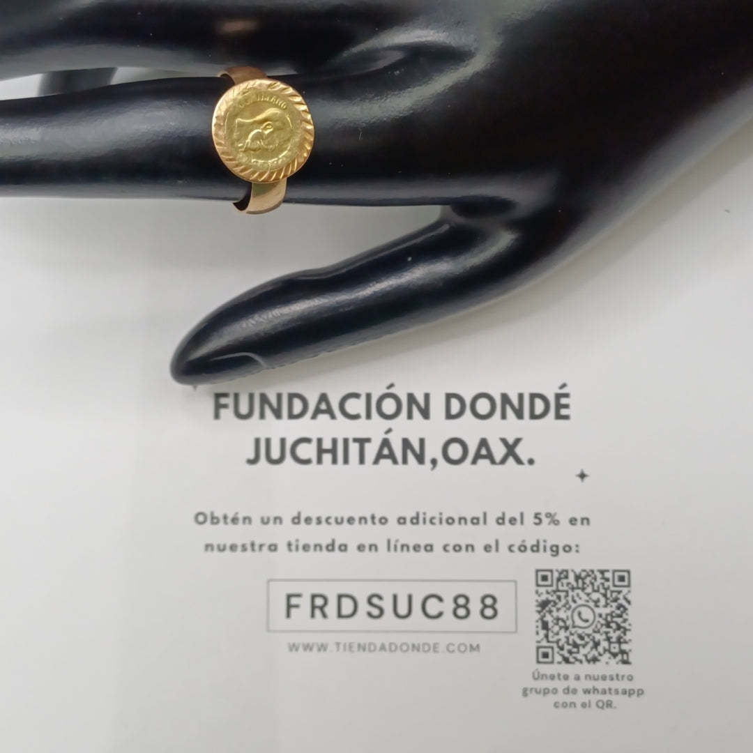 K1 2.1 GRMS 10 K IDENTIFICACIÓN ANILLO TEJIDO HECHURA ESPECIAL MATERI (SEMINUEVO)