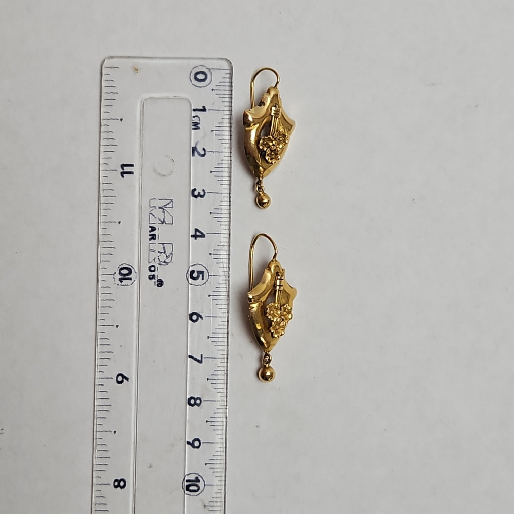ARETES PAR ORO 16K 3 GRMS (SEMINUEVO)