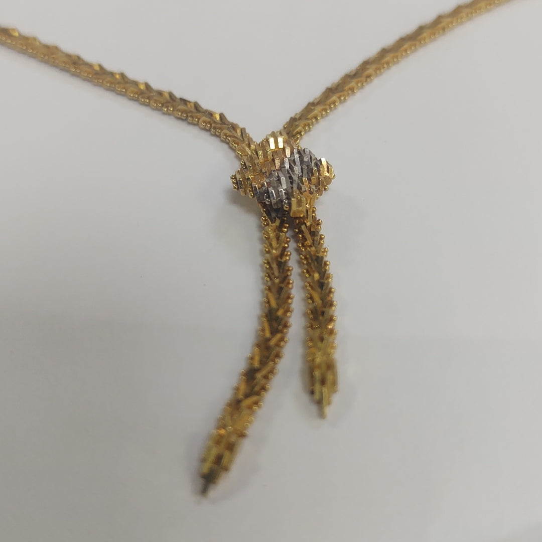 GARGANTILLA ORO COMBINADO 18 K 19,30 GRMS (SEMINUEVO)