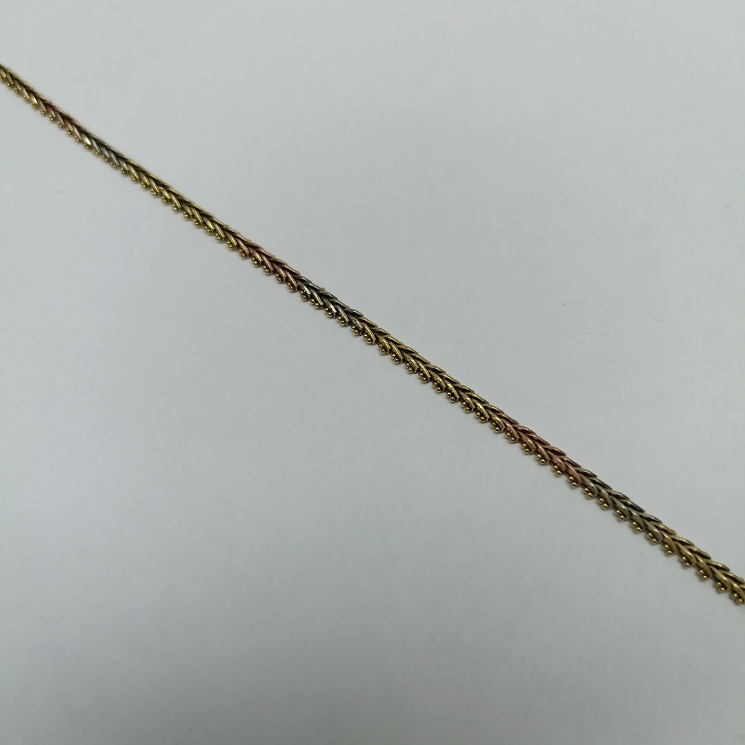 PULSERA ORO,ORO COMBINADO 14 K 5,10 GRMS (SEMINUEVO)