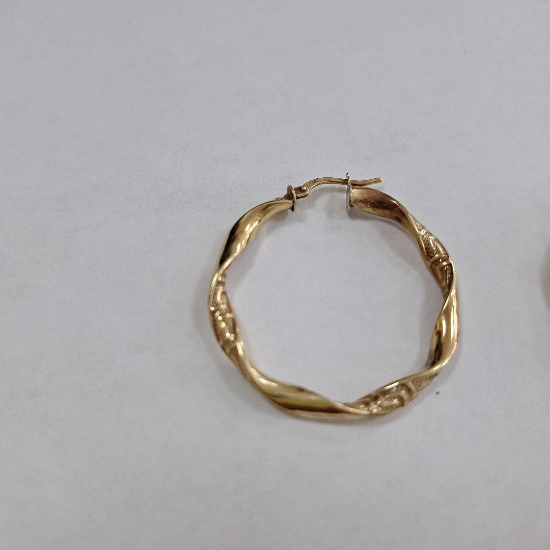 ARRACADAS PAR ORO 10 K 3.4 GRMS (SEMINUEVO)