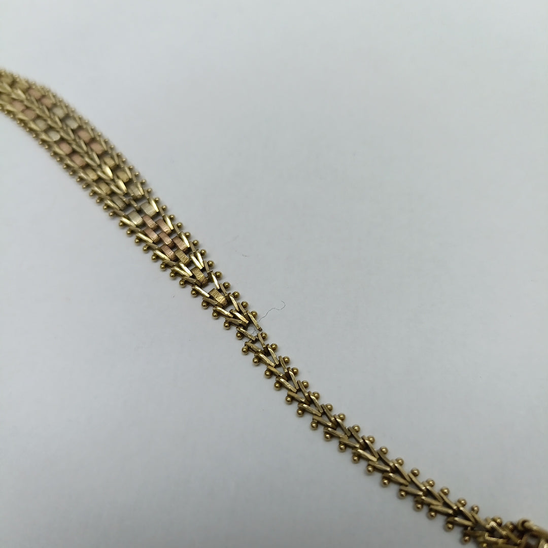 PULSERA ORO,ORO COMBINADO 14 K 7,30 GRMS (SEMINUEVO)