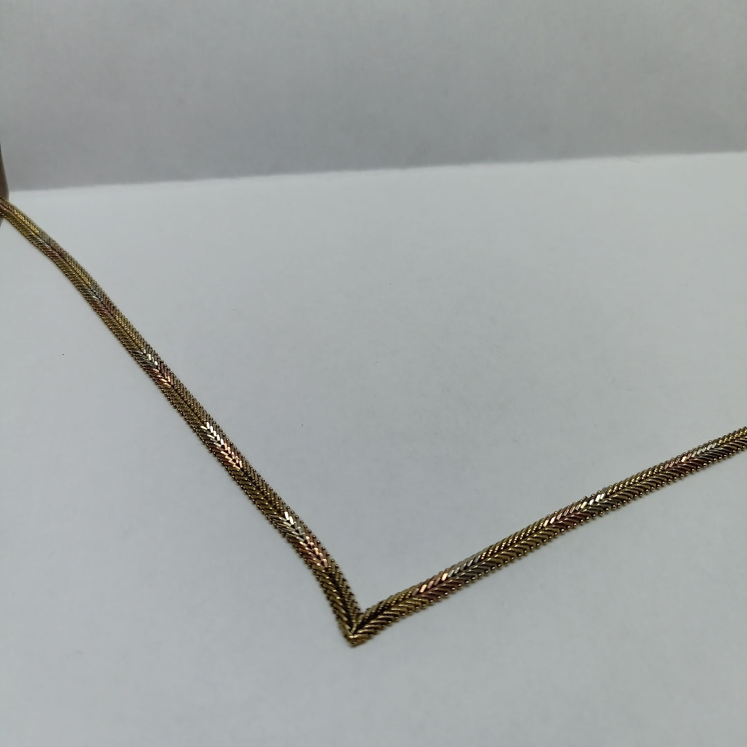COLLAR ORO,ORO COMBINADO 14 K 17,20 GRMS (SEMINUEVO)