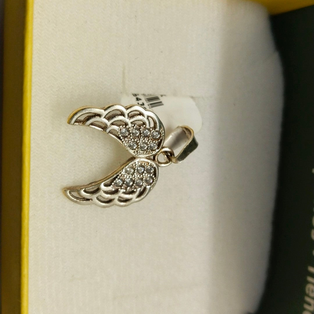 DIJE ALAS C/CIRCONIAS PLATA .925 2.2 GR (NUEVO)