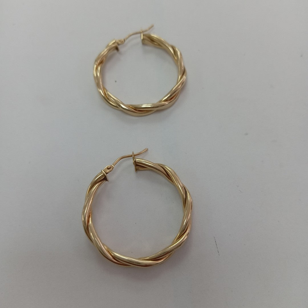 ARRACADAS PAR ORO 14 K 2.9 GRMS (SEMINUEVO)