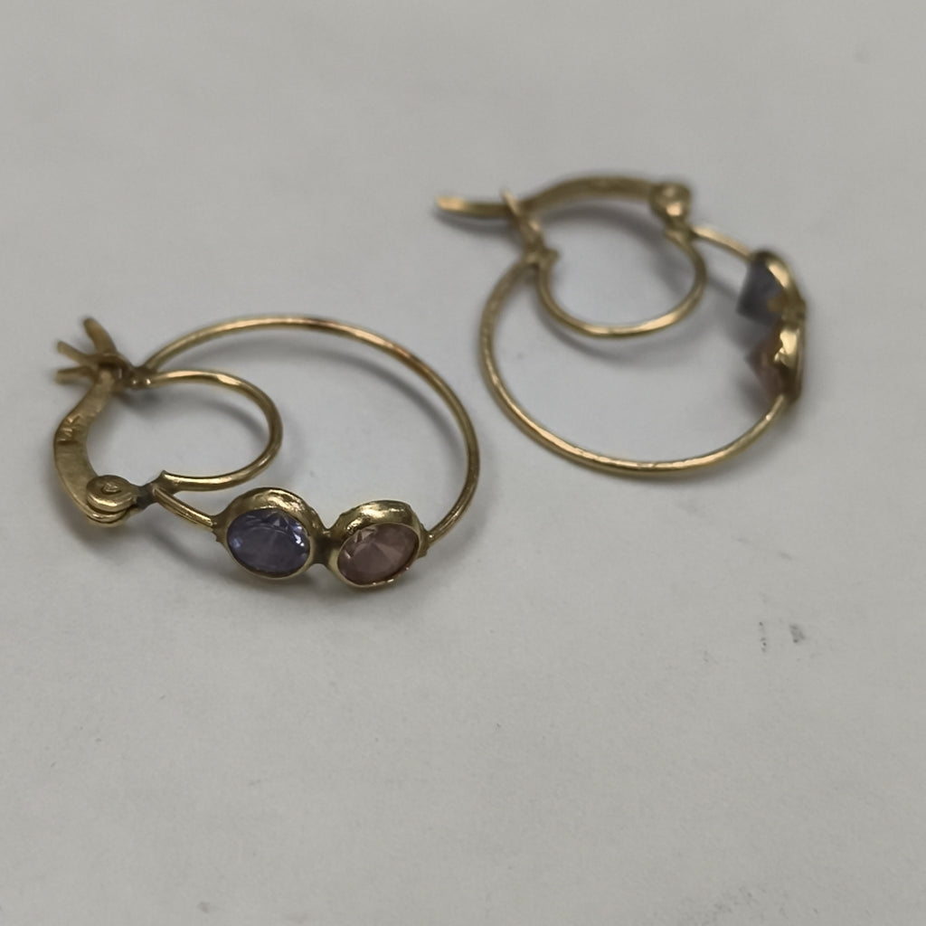 ARRACADAS PAR ORO 14 K 2.2 GRMS (SEMINUEVO)
