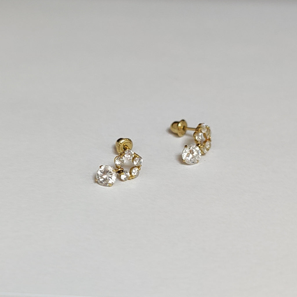 BROQUELES PAR ORO 14 K 0,70 GRMS (SEMINUEVO)