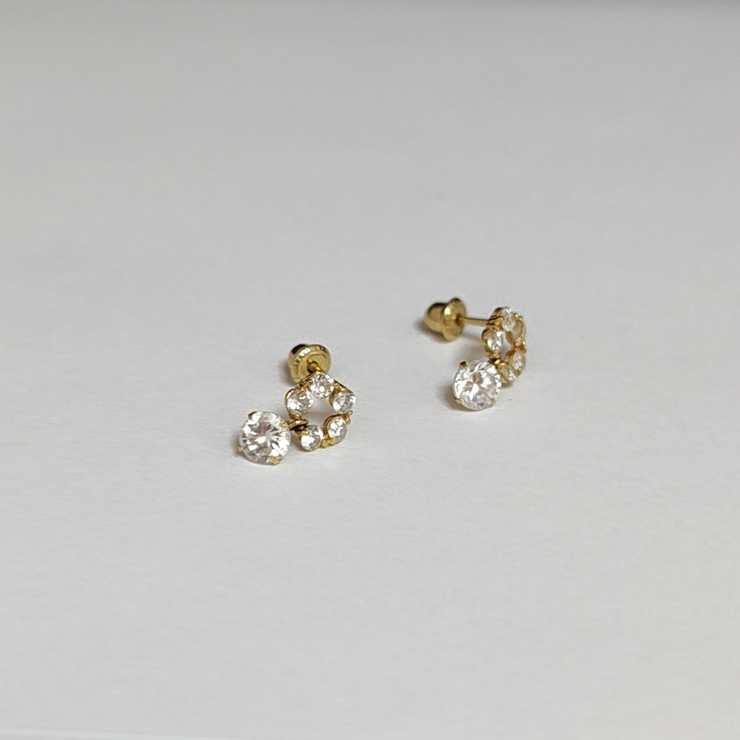 BROQUELES PAR ORO 14 K 0,70 GRMS (SEMINUEVO)