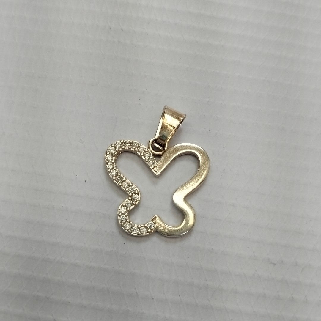 DIJE MARIPOSA C/CIRCONIAS PLATA .925 2.4 GR (NUEVO)