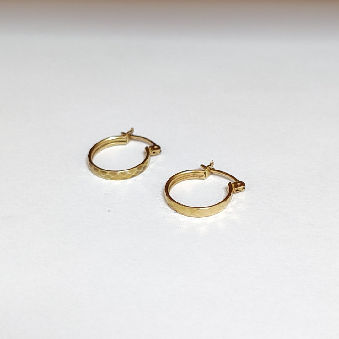 ARRACADAS PAR ORO 14 K 1.5 GRMS (SEMINUEVO)