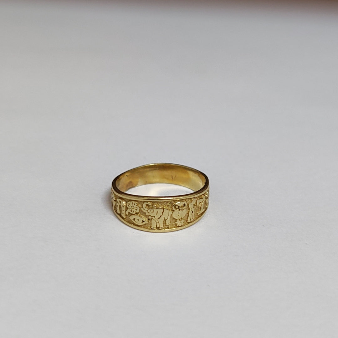 ARGOLLA DE LA SUERTE ORO 14 K 2.8 GRMS (SEMINUEVO)