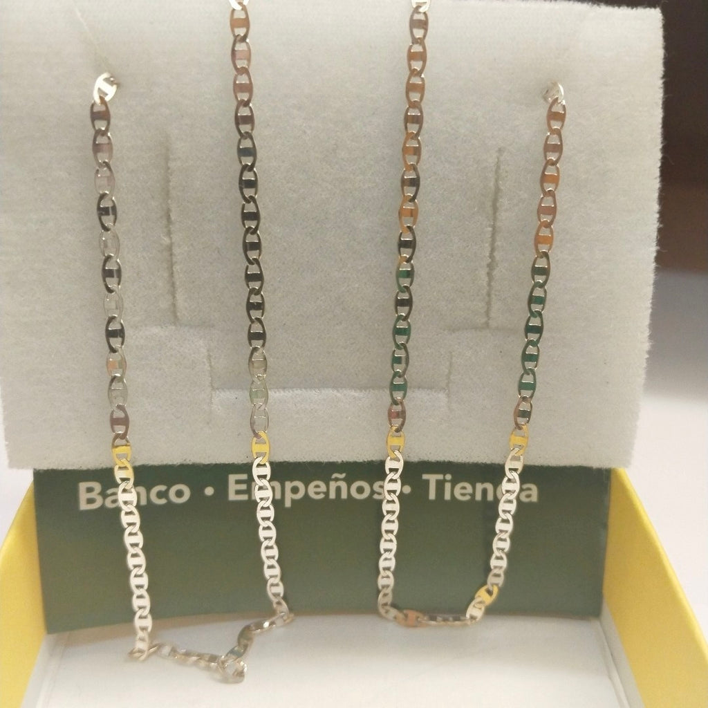 CADENA TEJIDO ESPEJO PLATA .925 60 CM 4.2 GR (NUEVO)