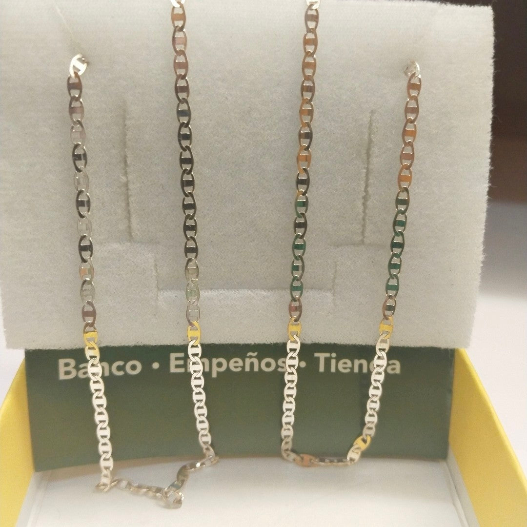 CADENA TEJIDO ESPEJO PLATA .925 60 CM 4.2 GR (NUEVO)